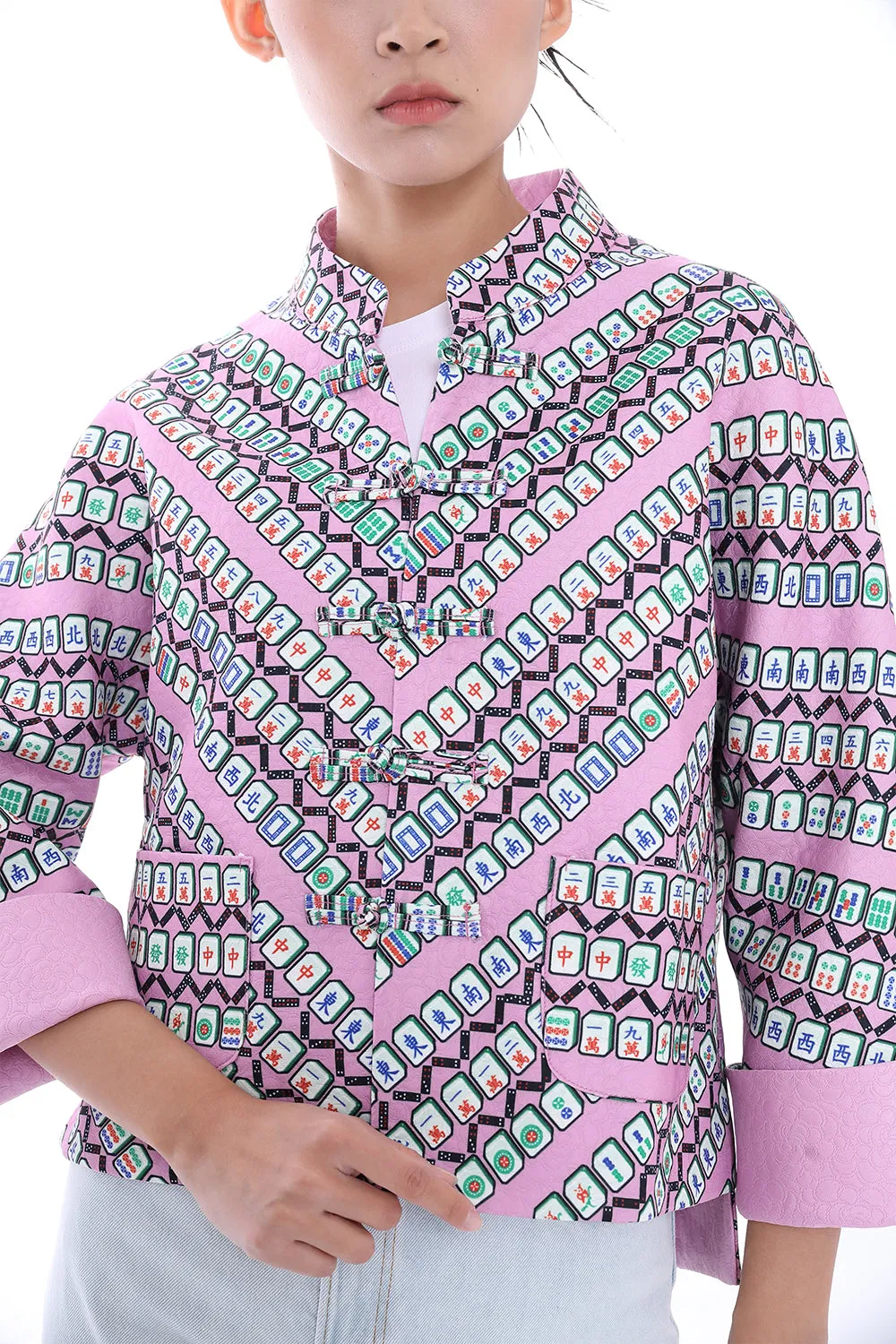 MAHJONG Reversible Oriental Jacket (Purple / Green)