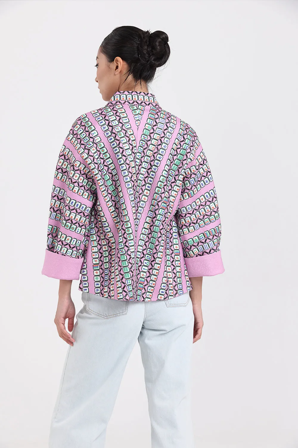 MAHJONG Reversible Oriental Jacket (Purple / Green)