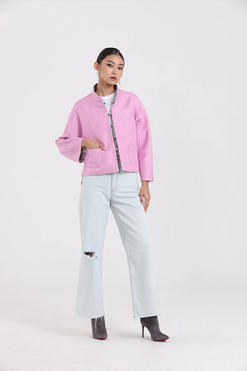 MAHJONG Reversible Oriental Jacket (Purple / Green)