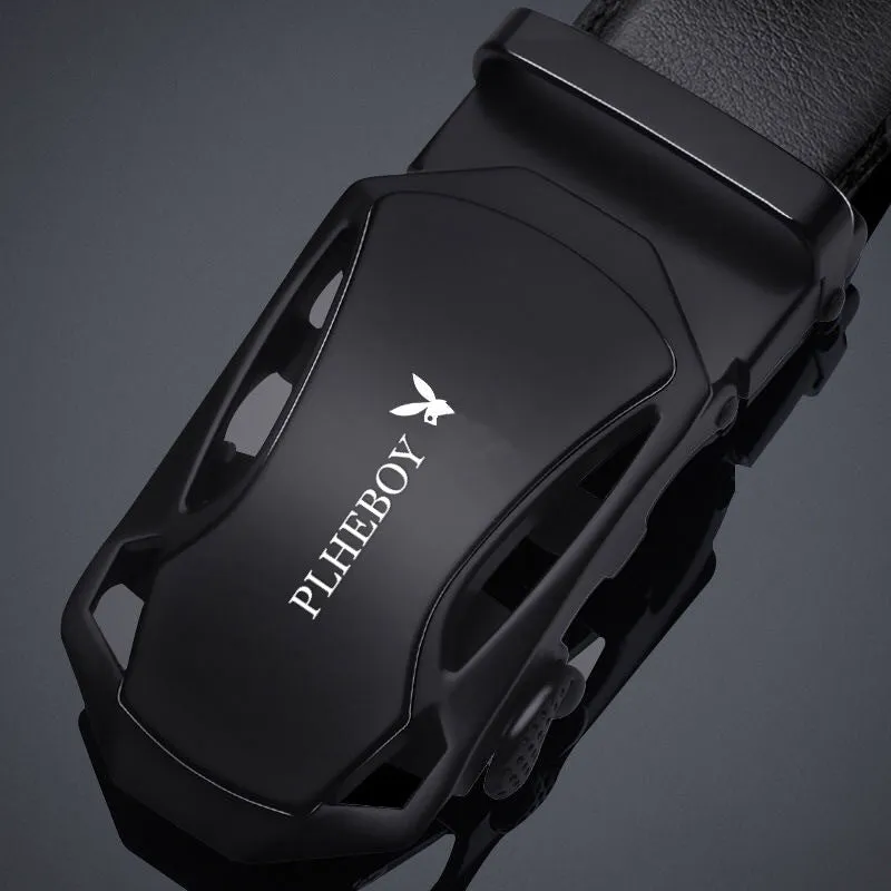Men's Belt Automatic Buckle Belt Male Live Streaming on Kwai Supply Young and Middle-Aged Pant Belt