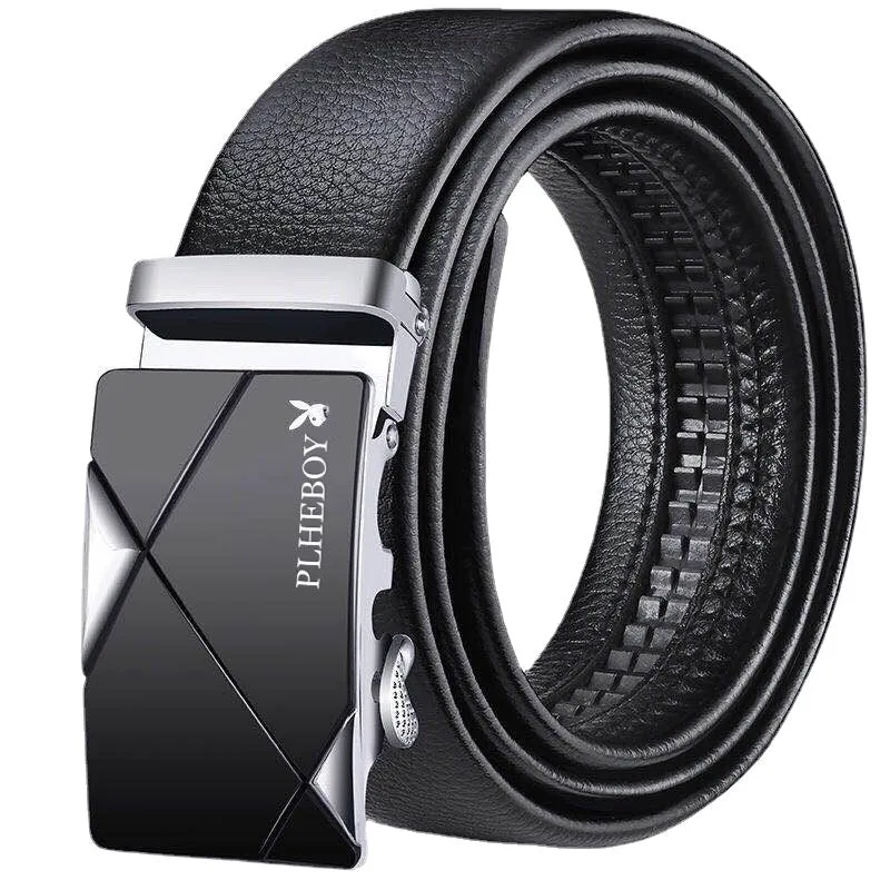 Men's Belt Automatic Buckle Belt Male Live Streaming on Kwai Supply Young and Middle-Aged Pant Belt