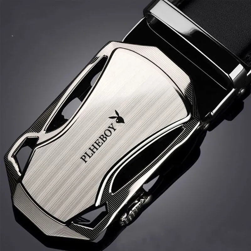 Men's Belt Automatic Buckle Belt Male Live Streaming on Kwai Supply Young and Middle-Aged Pant Belt