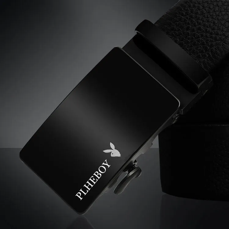 Men's Belt Automatic Buckle Belt Male Live Streaming on Kwai Supply Young and Middle-Aged Pant Belt