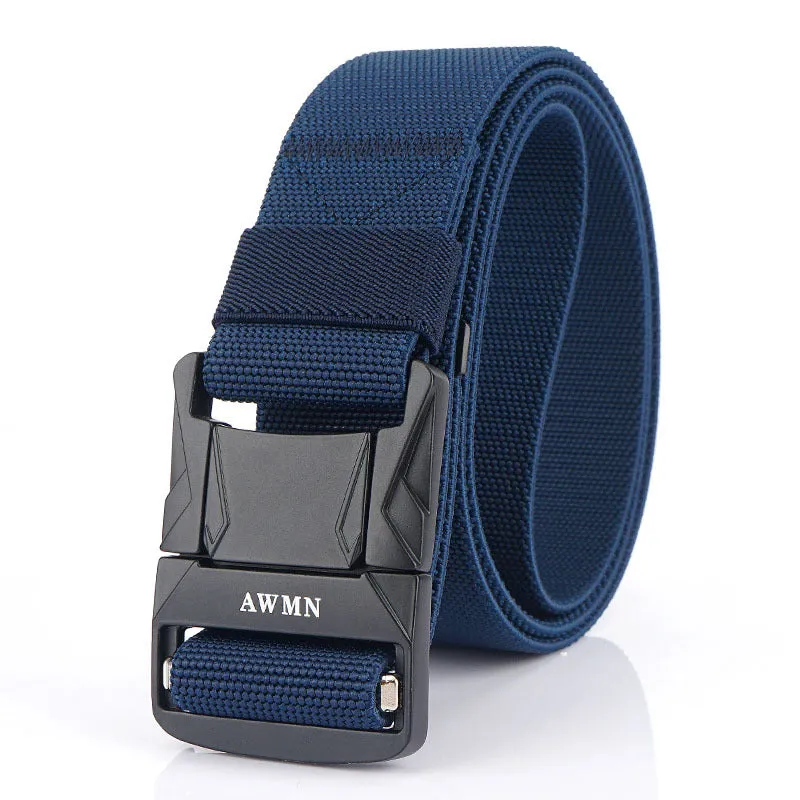 Men's Casual All-Matching Pant Belt Outdoor Tactics Nylon Waistband Elastic Elastic Fabric Band