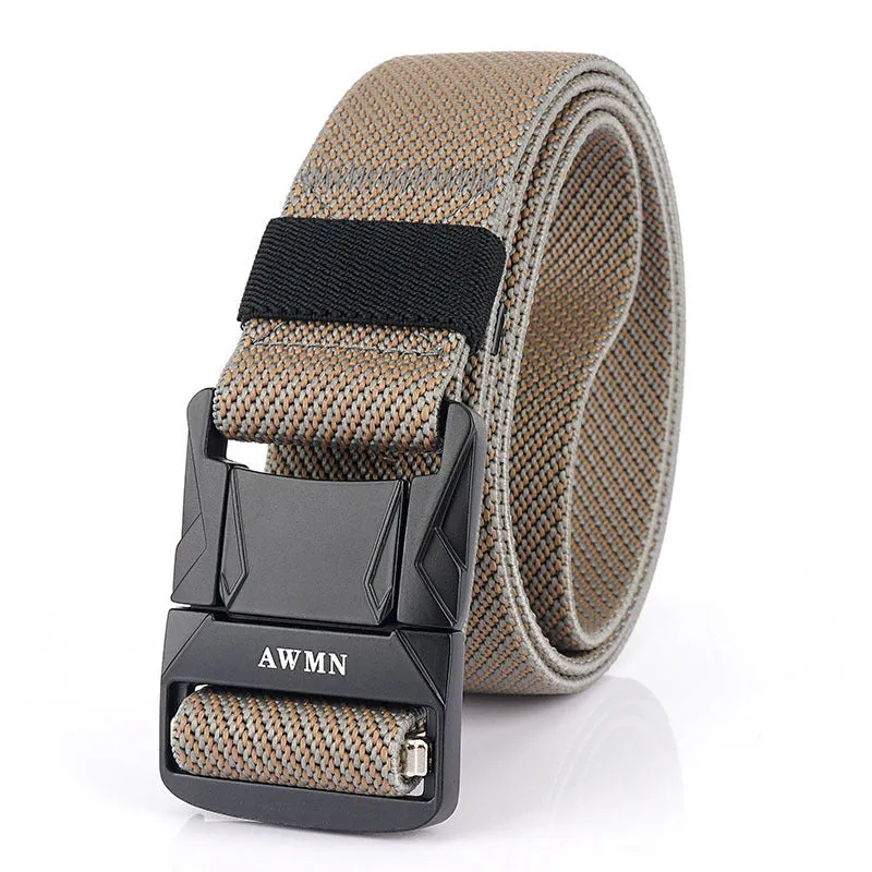 Men's Casual All-Matching Pant Belt Outdoor Tactics Nylon Waistband Elastic Elastic Fabric Band