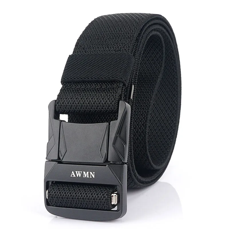 Men's Casual All-Matching Pant Belt Outdoor Tactics Nylon Waistband Elastic Elastic Fabric Band
