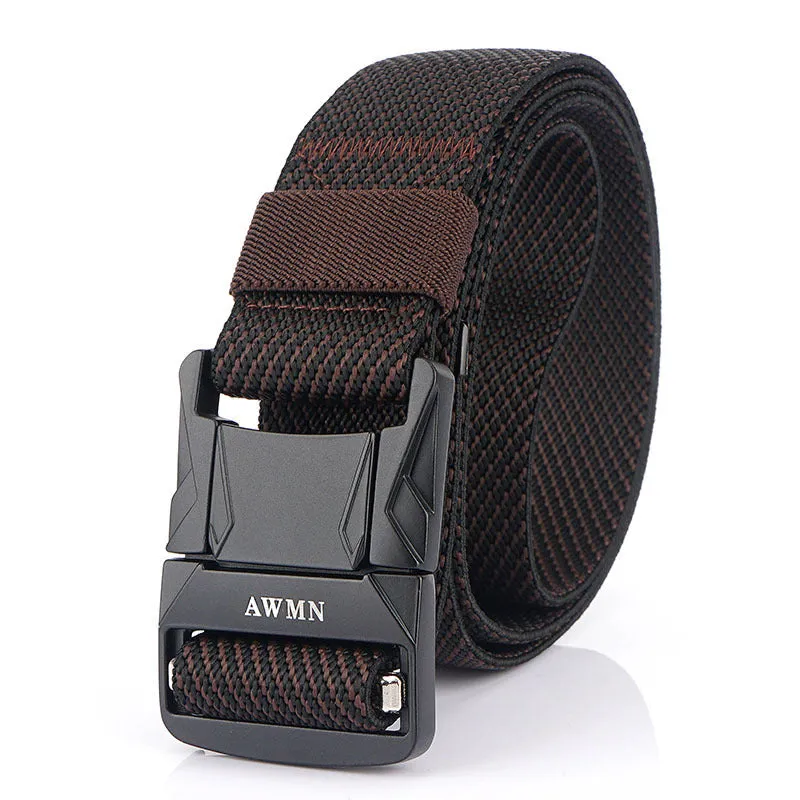 Men's Casual All-Matching Pant Belt Outdoor Tactics Nylon Waistband Elastic Elastic Fabric Band