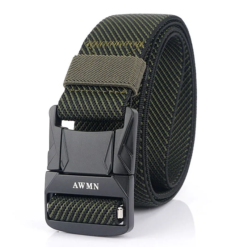 Men's Casual All-Matching Pant Belt Outdoor Tactics Nylon Waistband Elastic Elastic Fabric Band