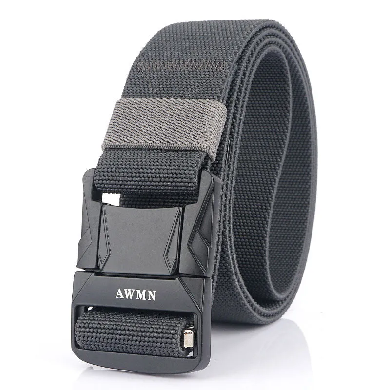 Men's Casual All-Matching Pant Belt Outdoor Tactics Nylon Waistband Elastic Elastic Fabric Band