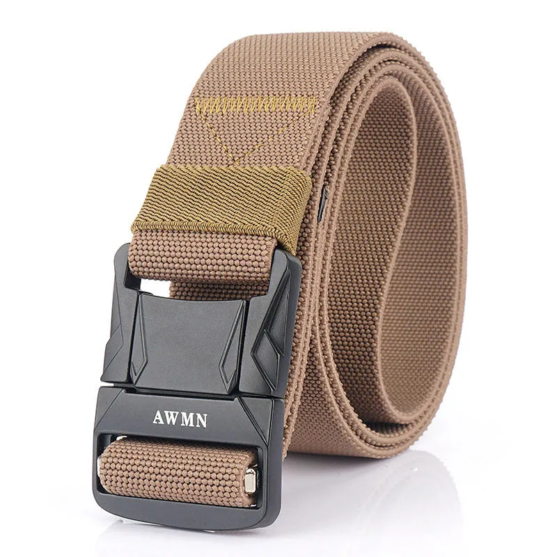 Men's Casual All-Matching Pant Belt Outdoor Tactics Nylon Waistband Elastic Elastic Fabric Band