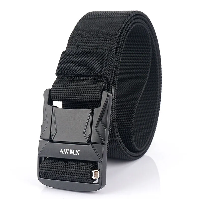 Men's Casual All-Matching Pant Belt Outdoor Tactics Nylon Waistband Elastic Elastic Fabric Band