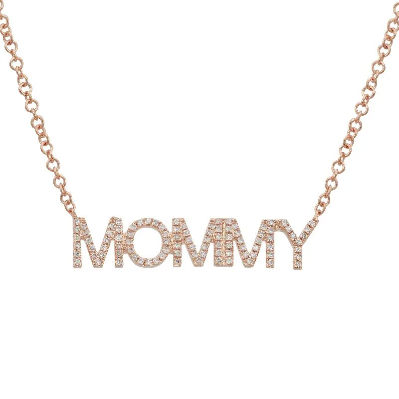 MOMMY / MAMA Diamond Necklace