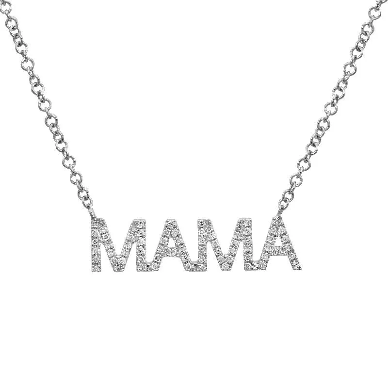 MOMMY / MAMA Diamond Necklace