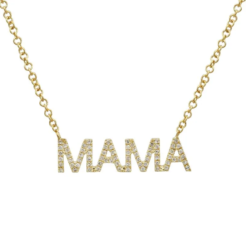 MOMMY / MAMA Diamond Necklace