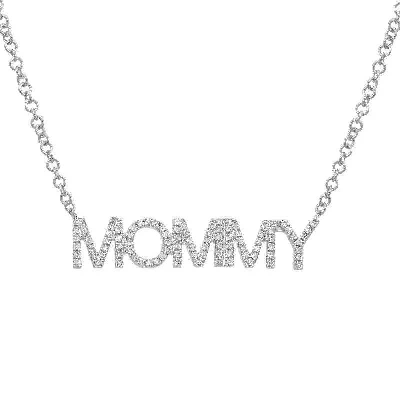 MOMMY / MAMA Diamond Necklace