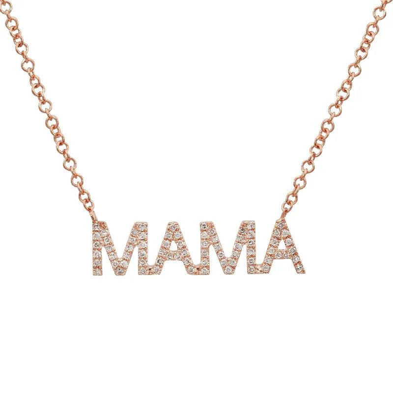 MOMMY / MAMA Diamond Necklace