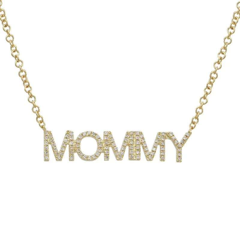 MOMMY / MAMA Diamond Necklace
