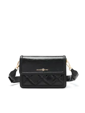 Mosaic Compact Messenger Bag - Black