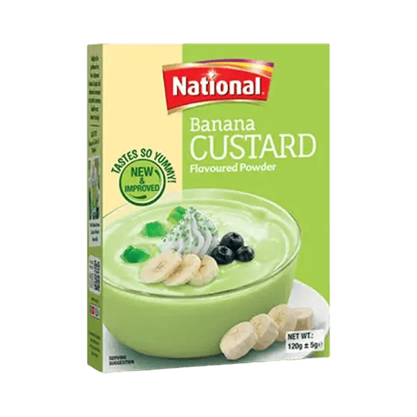NATIONAL BANANA CUSTARD POWDER 120GM