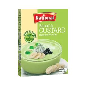 NATIONAL BANANA CUSTARD POWDER 120GM