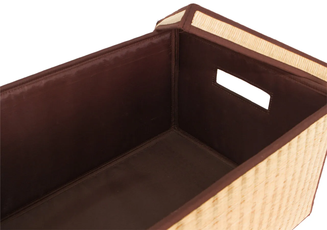 Natural Storage Box with hand slot