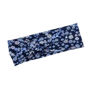 Navy Little Flower Headband