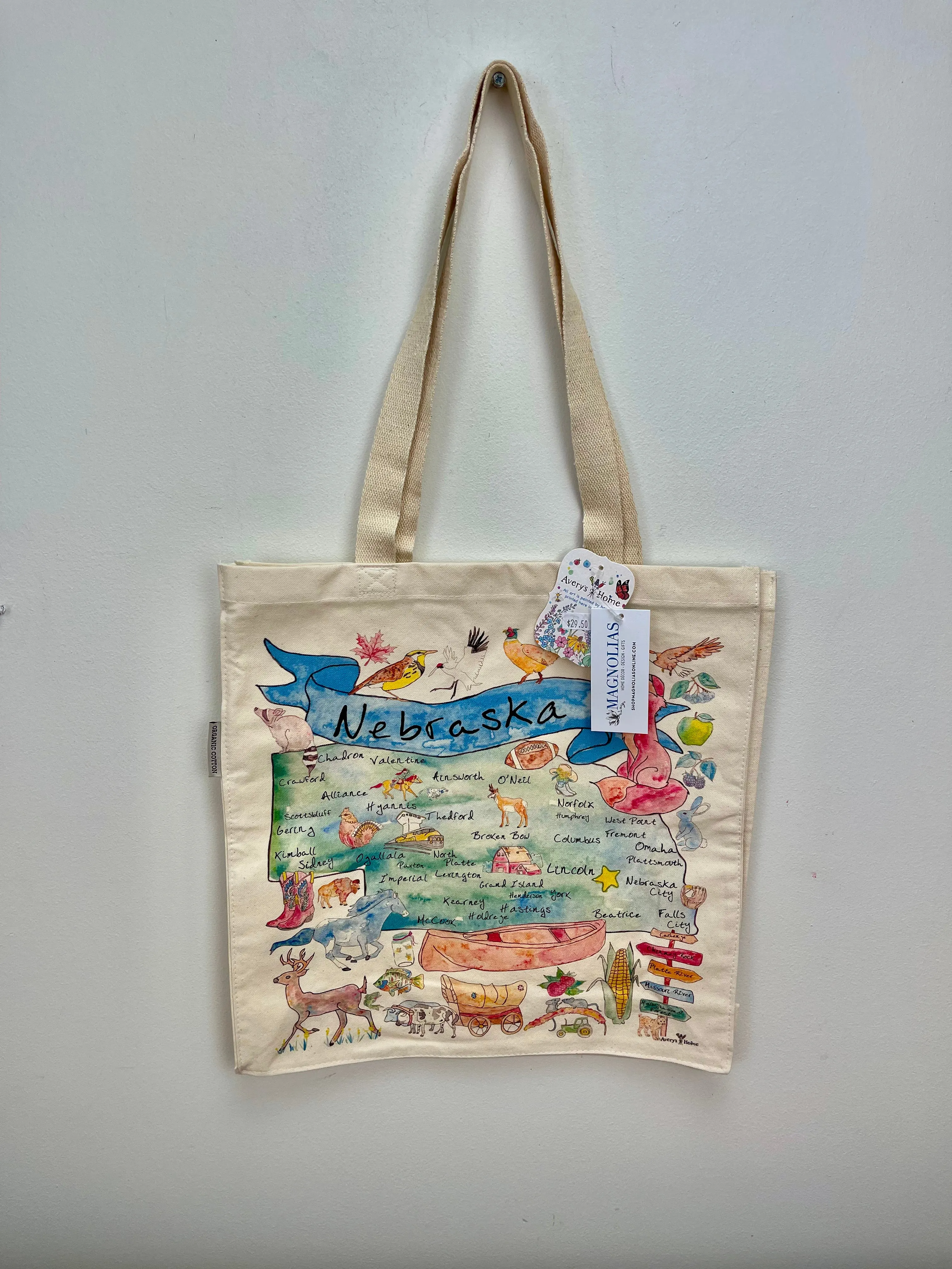 Nebraska Natural Tote Bag