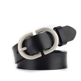 New Genuine Leather Belt Women's Super Hot All-Match Belt Women's Retro Easy Matching
