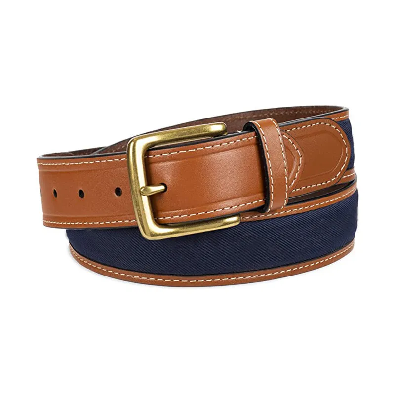 New Yellow Patch Belt Casual Personalized Pattern Ribbon Satin
