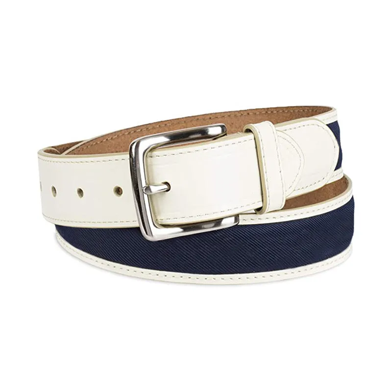 New Yellow Patch Belt Casual Personalized Pattern Ribbon Satin