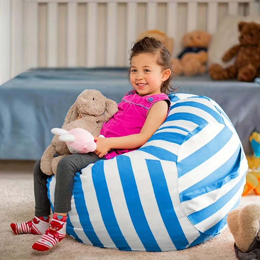 Organize Kids Plush Toys with Stuffed Animal Bean Bag Chair