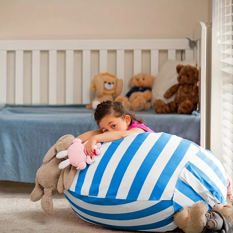 Organize Kids Plush Toys with Stuffed Animal Bean Bag Chair