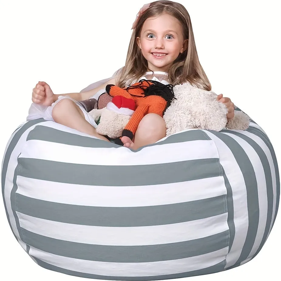 Organize Kids Plush Toys with Stuffed Animal Bean Bag Chair