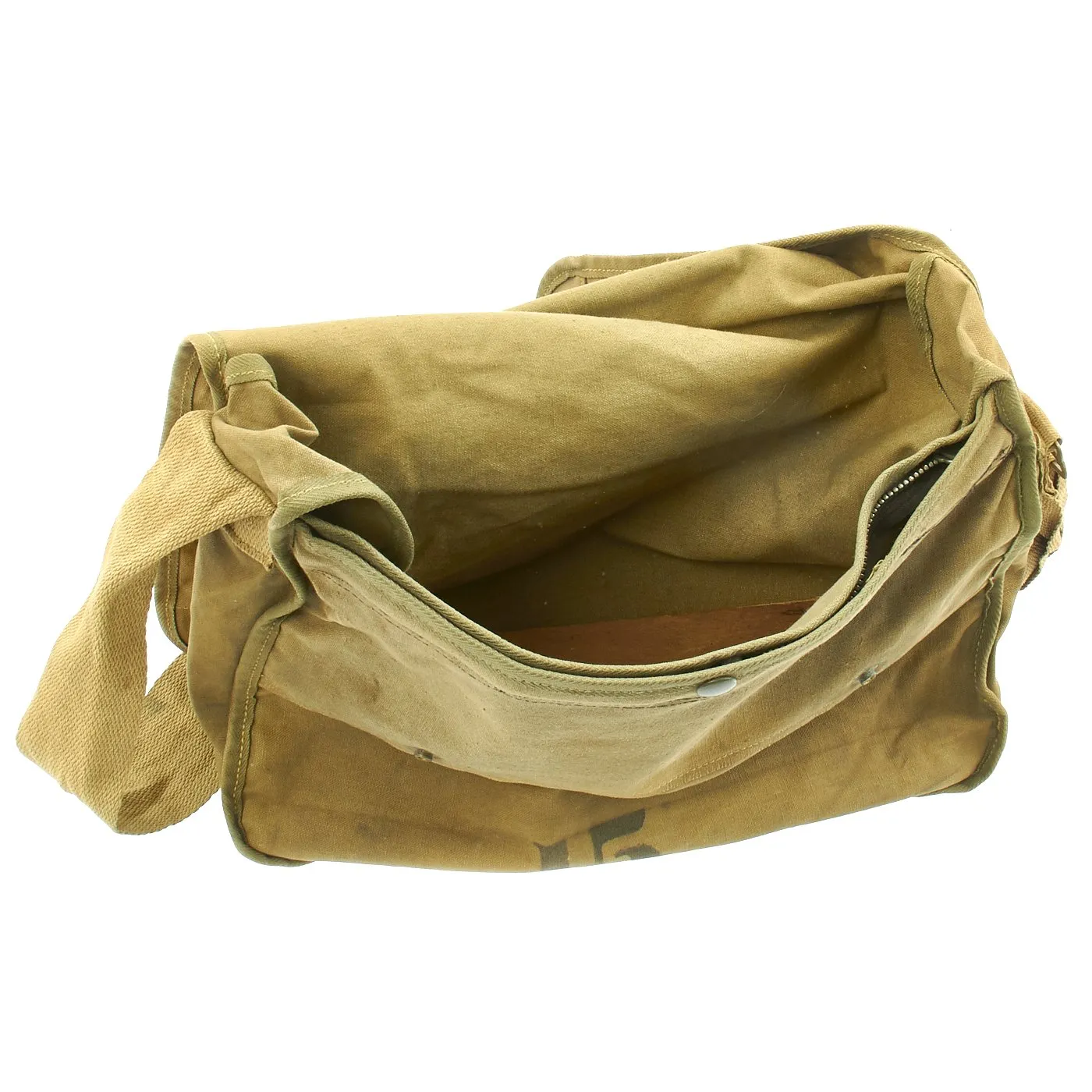 Original U.S. WWII First Aid Medic Shoulder Bag marked to Nanticoke Ambulance F.A. Unit