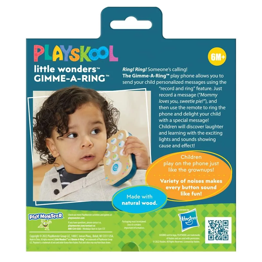 Playskool Little Wonders Gimme-A-Ring -- Toy Phone -- Leave Phone Messages for Baby -- Ages 6 Month 