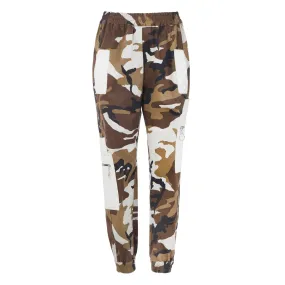 Promenade Joggers in Camo and White