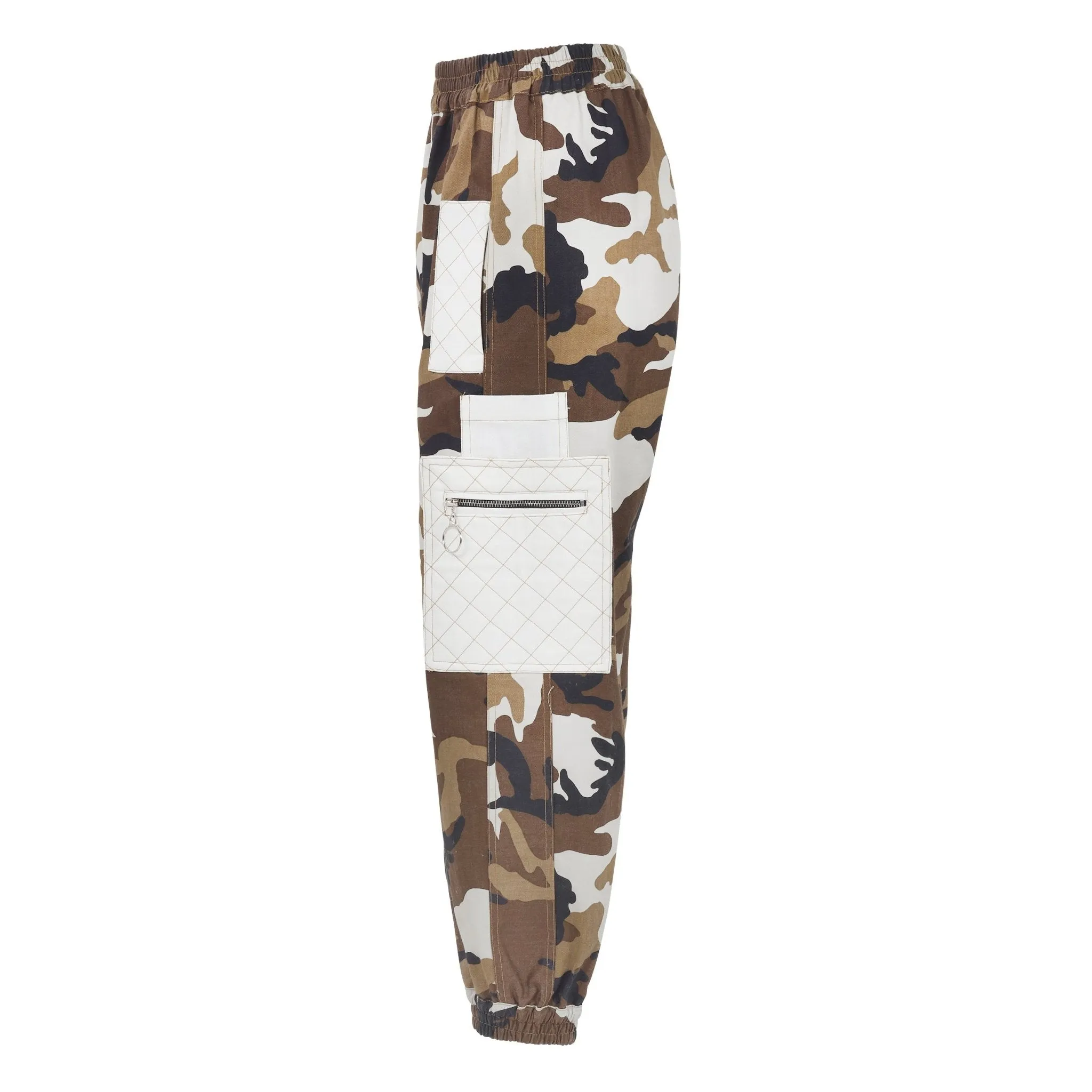 Promenade Joggers in Camo and White