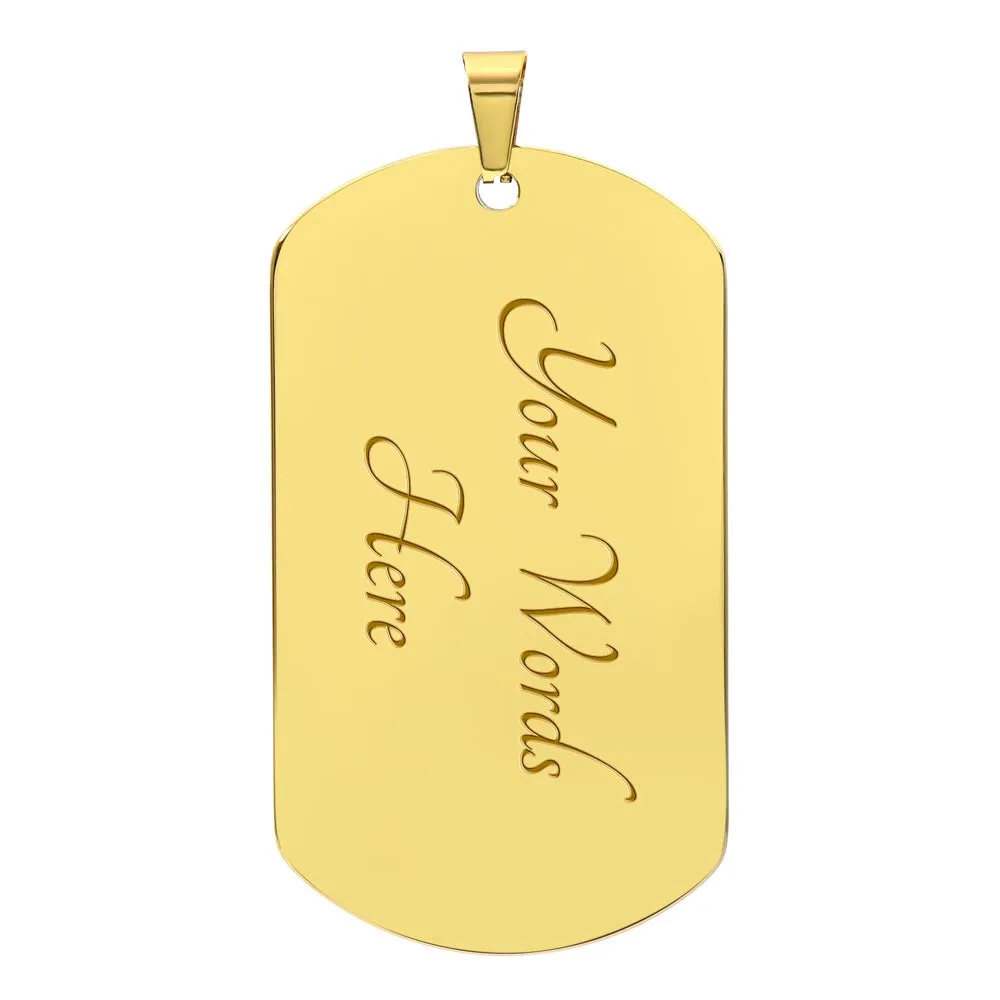 "Magical Fairies and Castle Dog Tag Backpack Accessory – Enchanting Design for Girls"