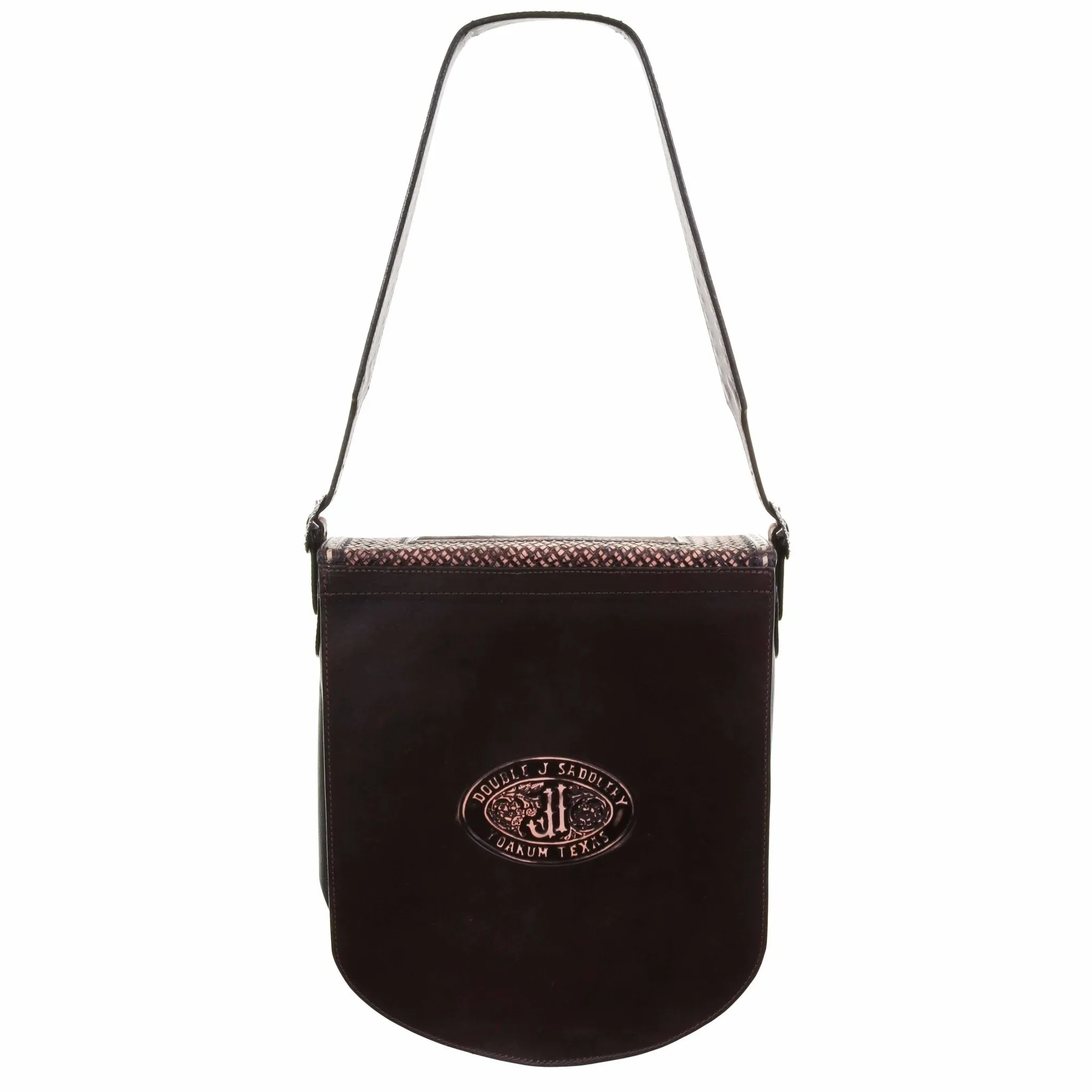 RB23 - Brown Vintage Tooled Rope/Travel Bag