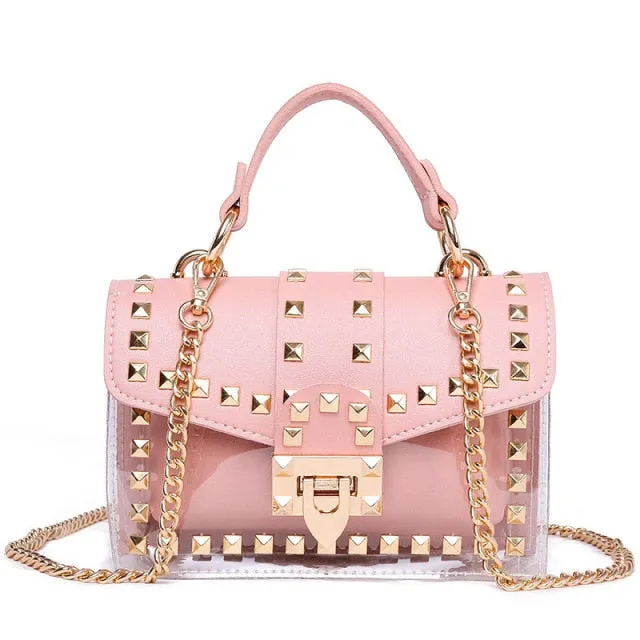 Rivet Jelly Crossbody Bag