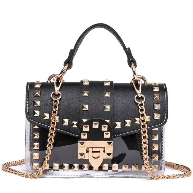 Rivet Jelly Crossbody Bag