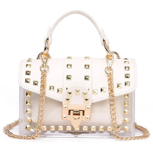 Rivet Jelly Crossbody Bag