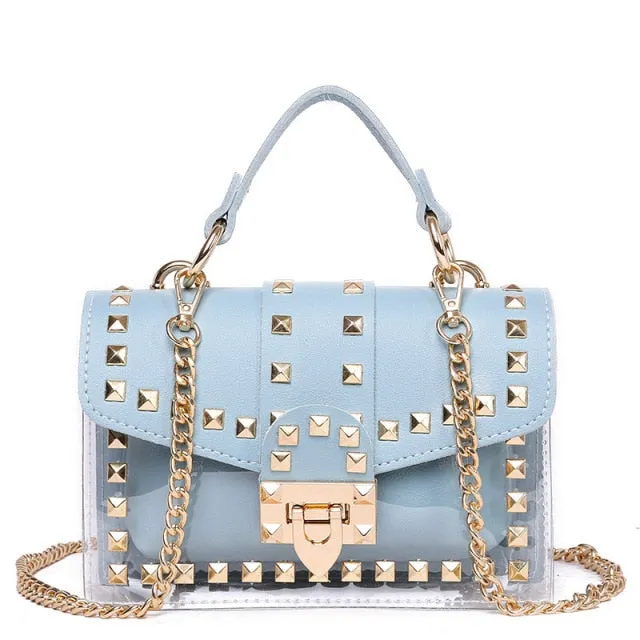 Rivet Jelly Crossbody Bag