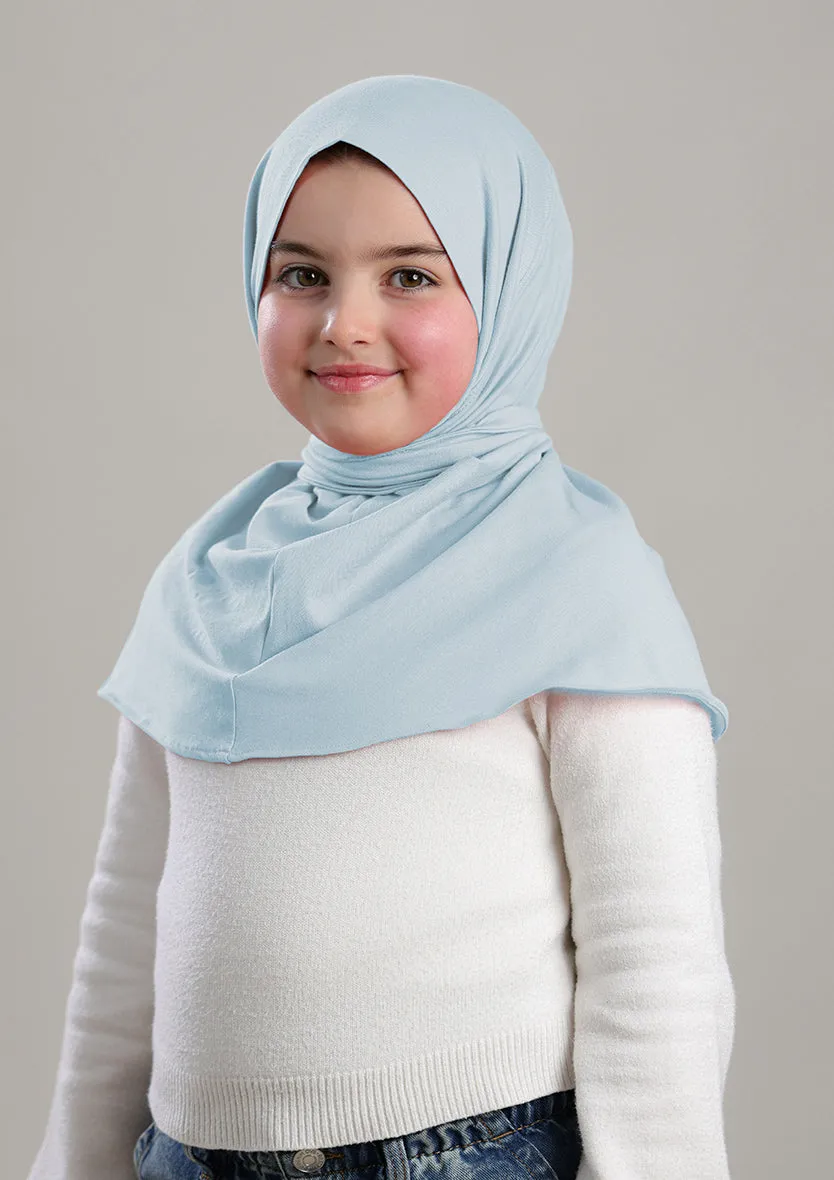 Snap Hijab Girls-Plain Jersey Cotton