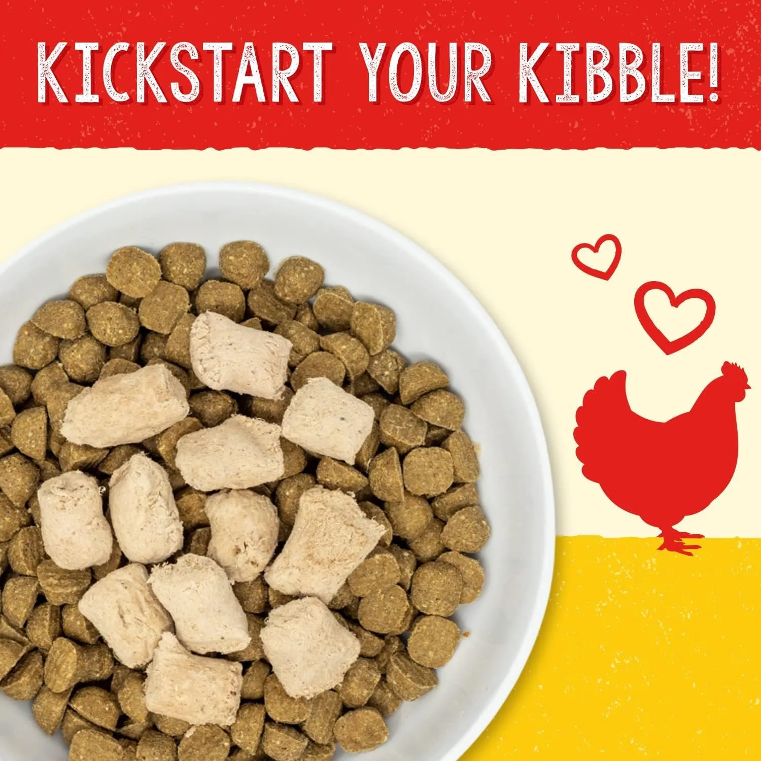 Stella & Chewy's Chicken Meal Mixers: Freeze-Dried Raw Dog Food Topper, Perfect for Small & Large Breeds, Grain-Free and Protein-Rich Recipe, 3.5 oz Bag