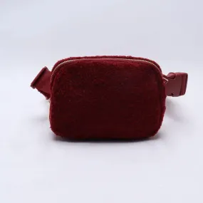 Teddy Waist Bag - Dark Red