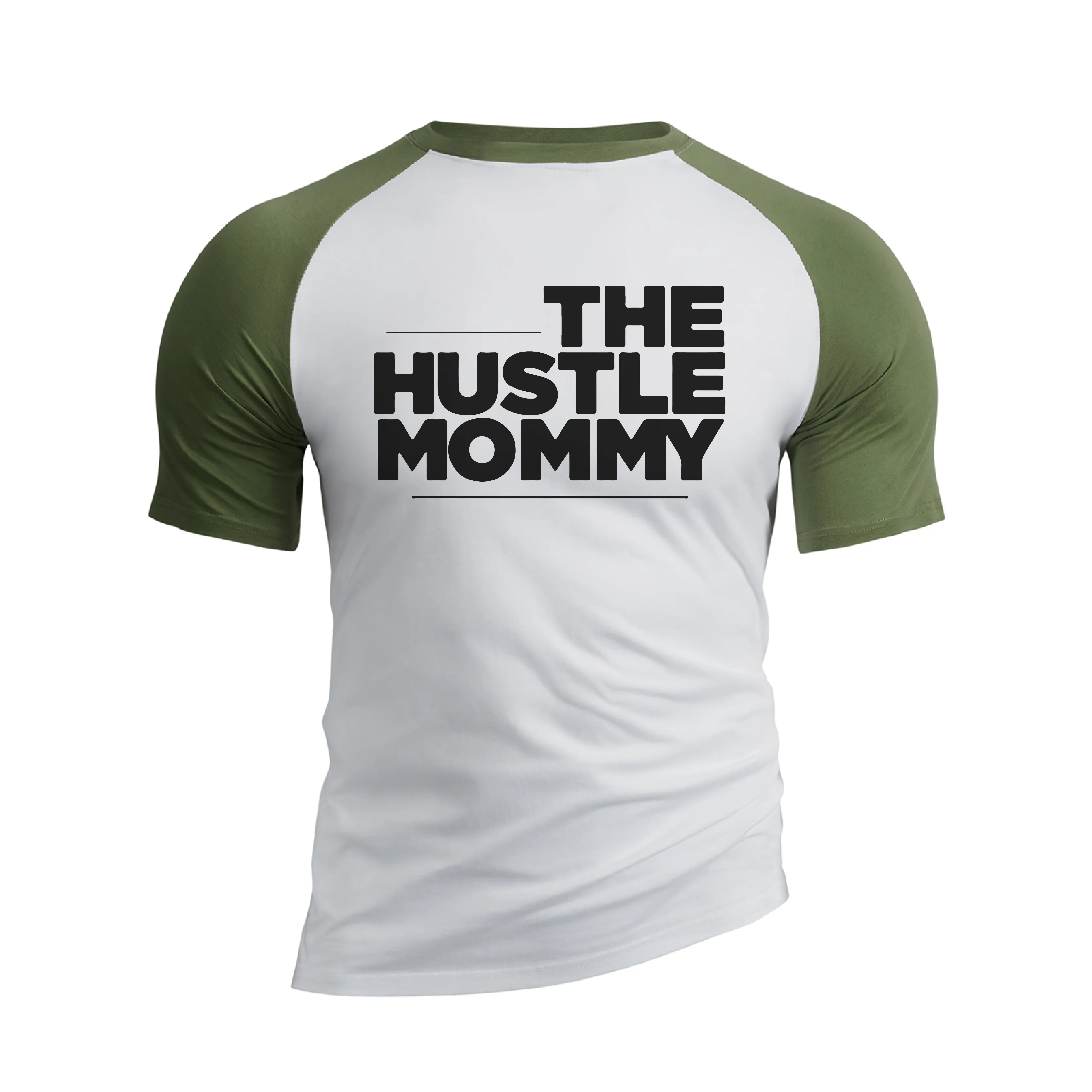 THE HUSTLE MOMMY GRAPHIC RAGLAN TEE