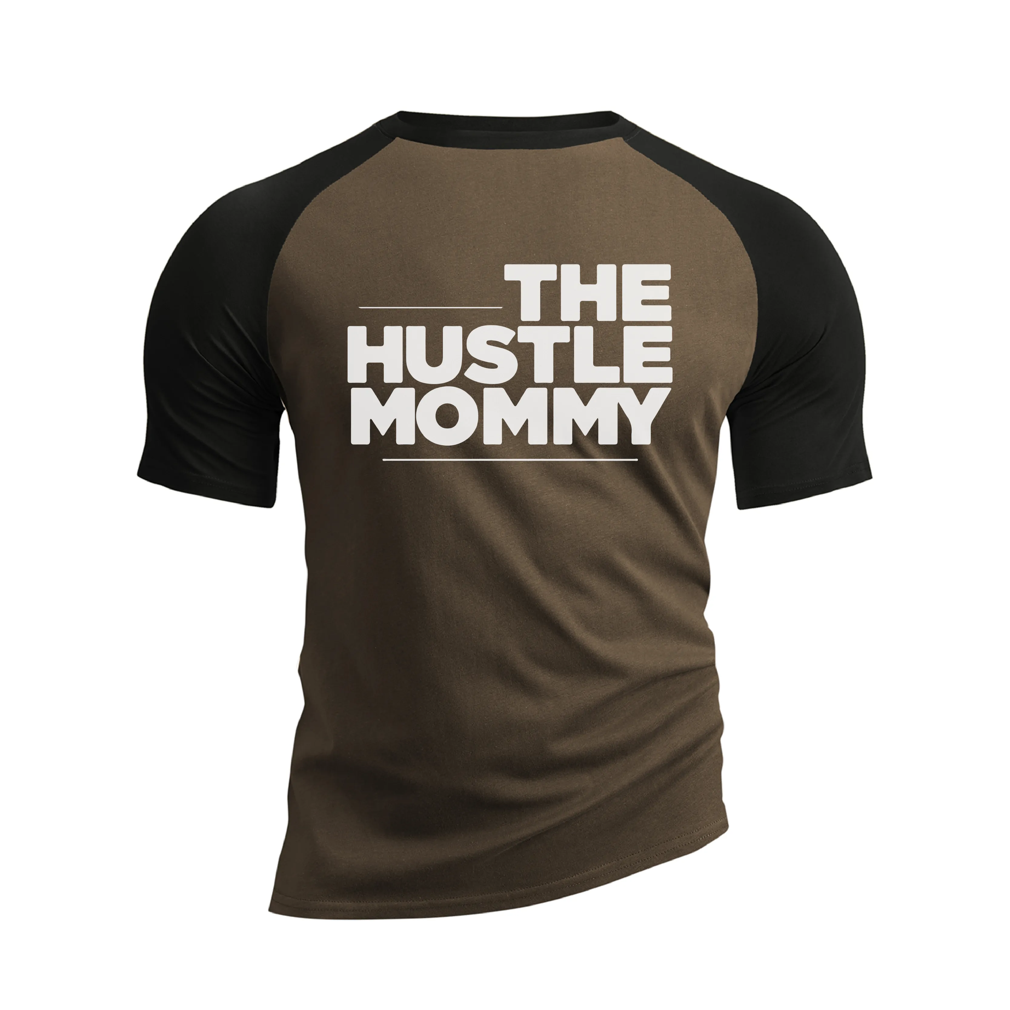 THE HUSTLE MOMMY GRAPHIC RAGLAN TEE