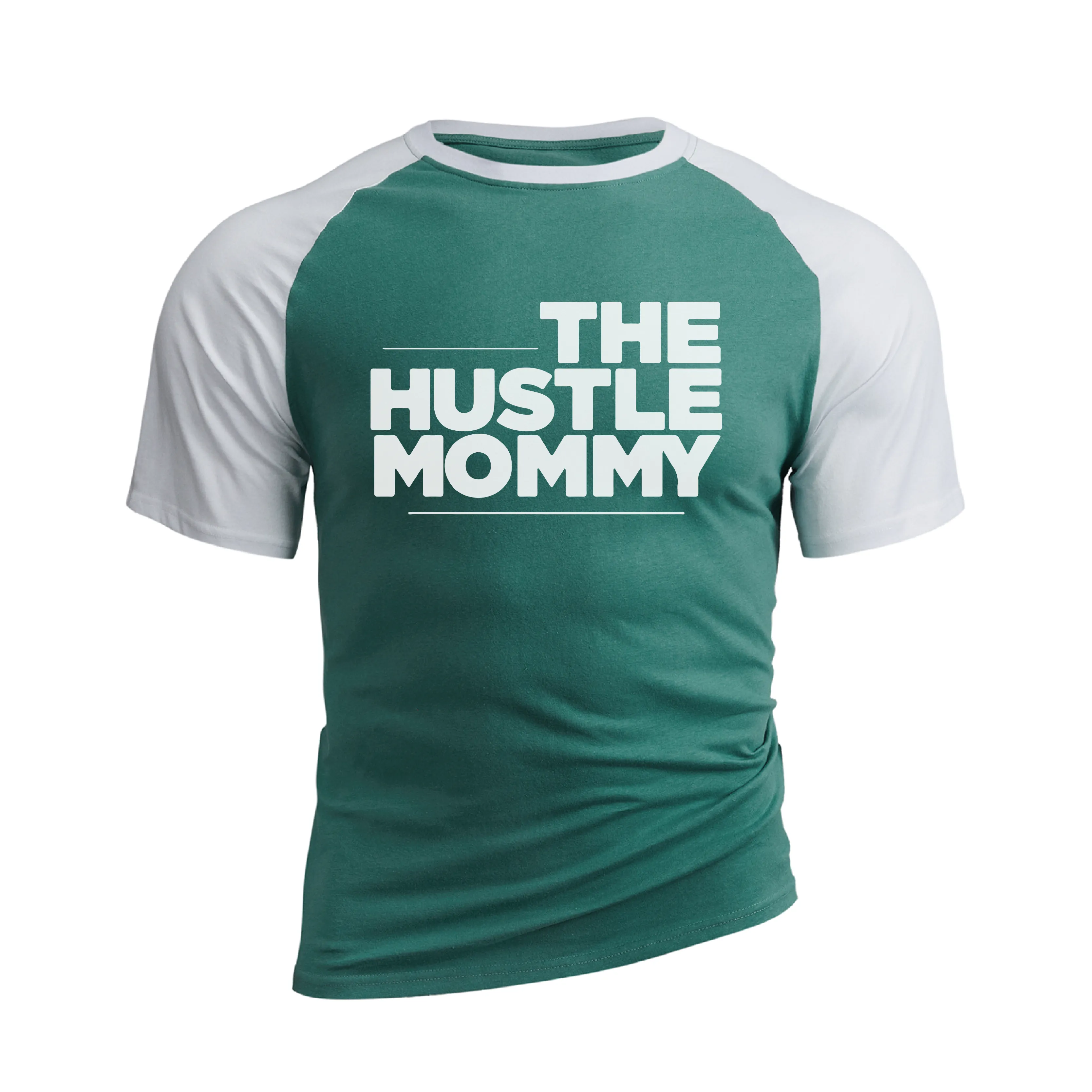 THE HUSTLE MOMMY GRAPHIC RAGLAN TEE