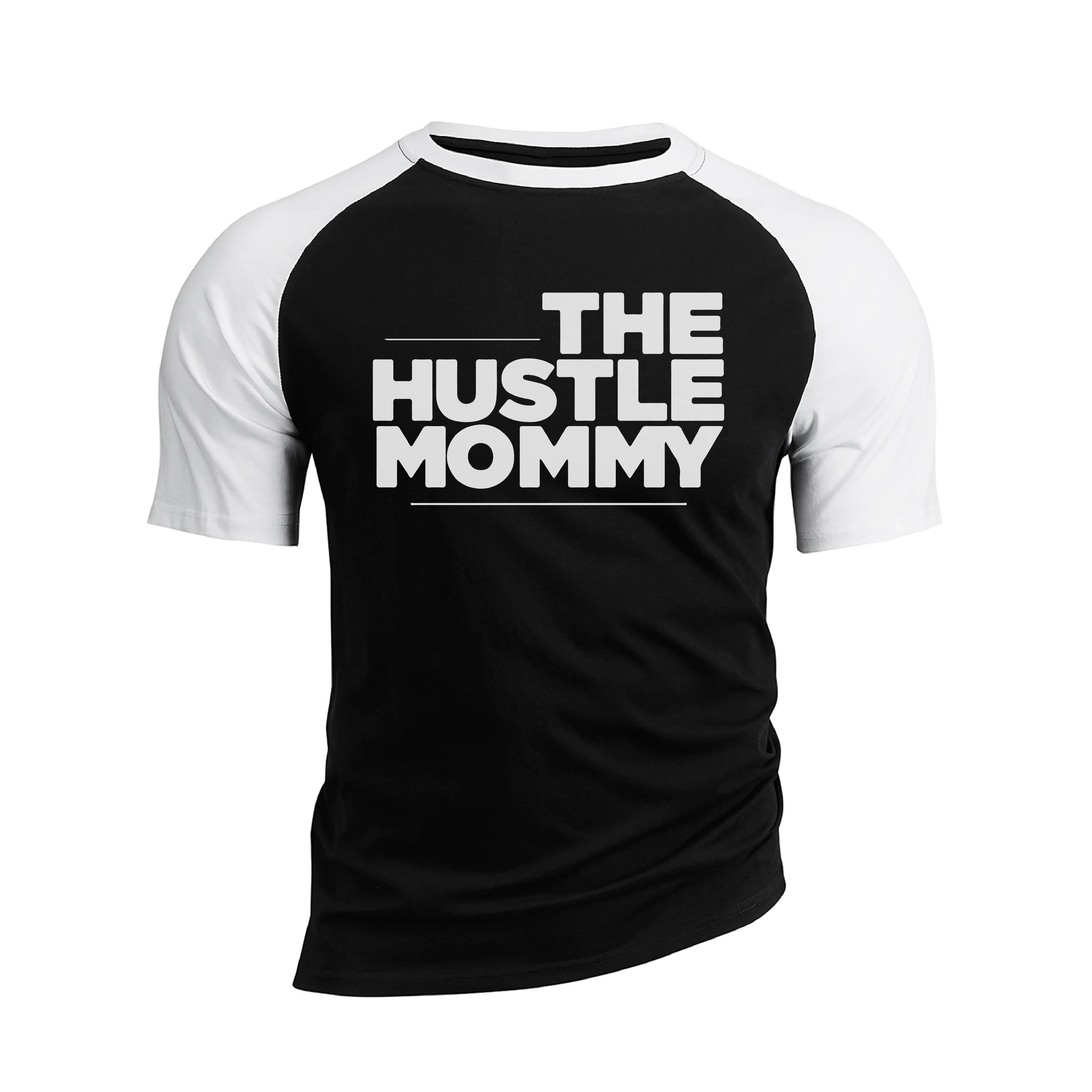 THE HUSTLE MOMMY GRAPHIC RAGLAN TEE